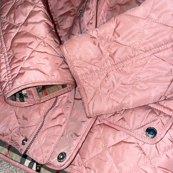 COPY - Authentic Burberry Kids Pink detachable hood quilted coat - Picture 13 of 16